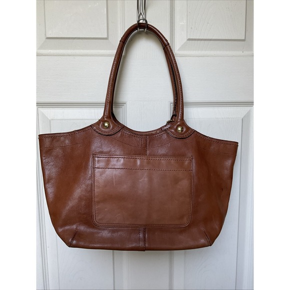 VINTAGE COACH Legacy Signature Bleecker Tote Tan Brown Leather 